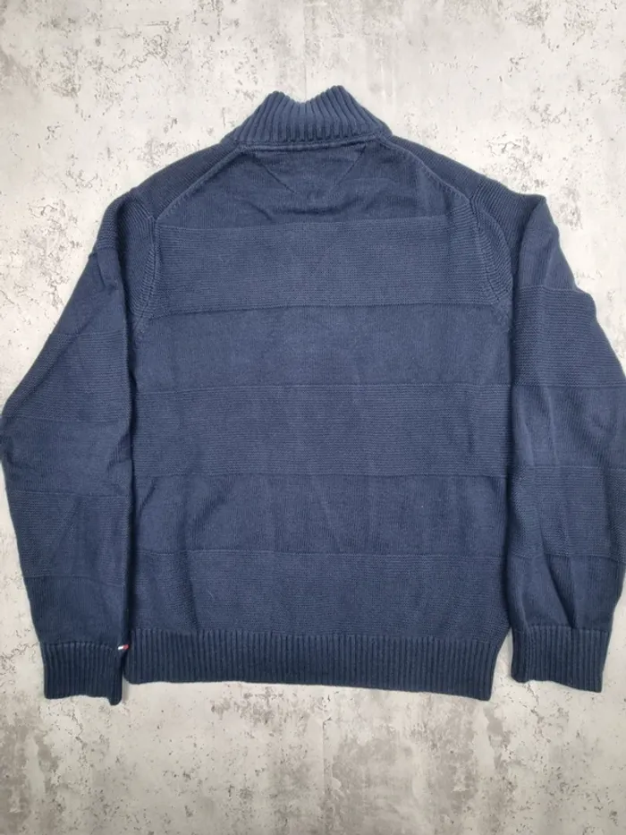 Gilet zippé Tommy Hilfiger bleu marine, L Hommes - photo numéro 4