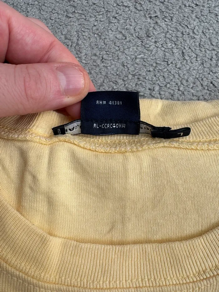 Tee-shirt à manches longues Ralph Lauren Sport | Jaune pâle | Taille L - photo numéro 5