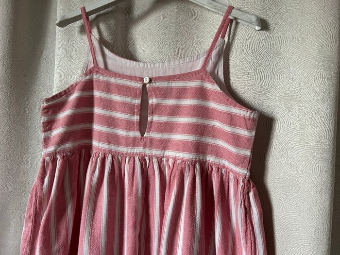 Jolie robe bain de soleil rose rayé blanc 10 ans Kiabi - photo numéro 2