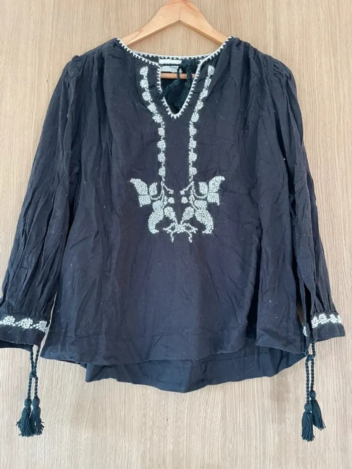 Blouse noire bohème my Sunday morning - photo numéro 2