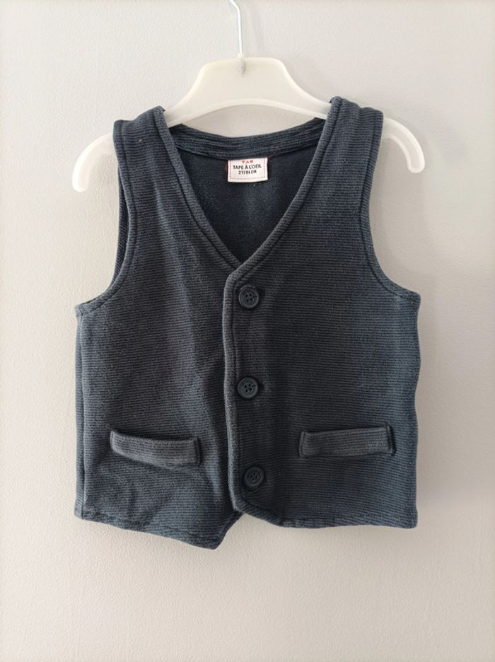 gilet sans manche TAO noir 24mois