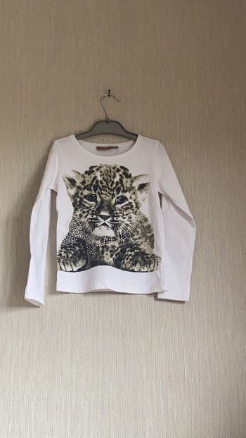 T-shirt longues manches avec tigre