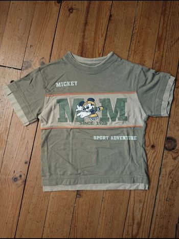 T-shirt mc kaki garçon Mickey 3 ans