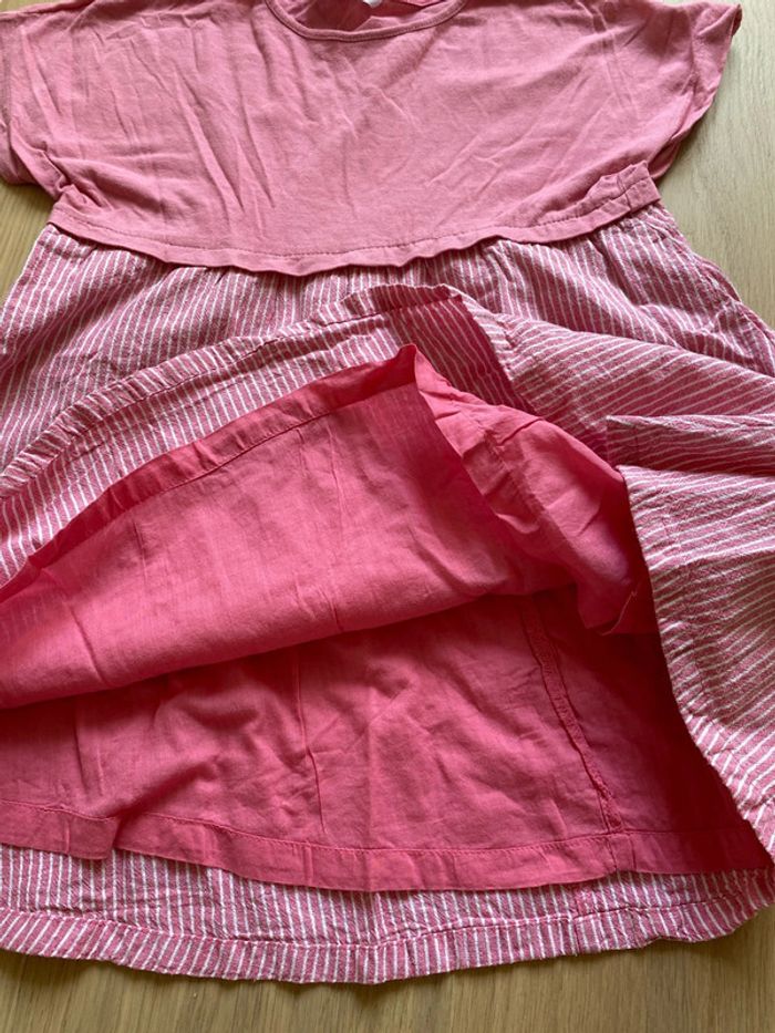 Robe rose coton rayée 5 ans - photo numéro 2