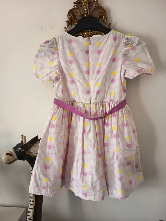 Robe fleurs avec ceinture - photo numéro 4
