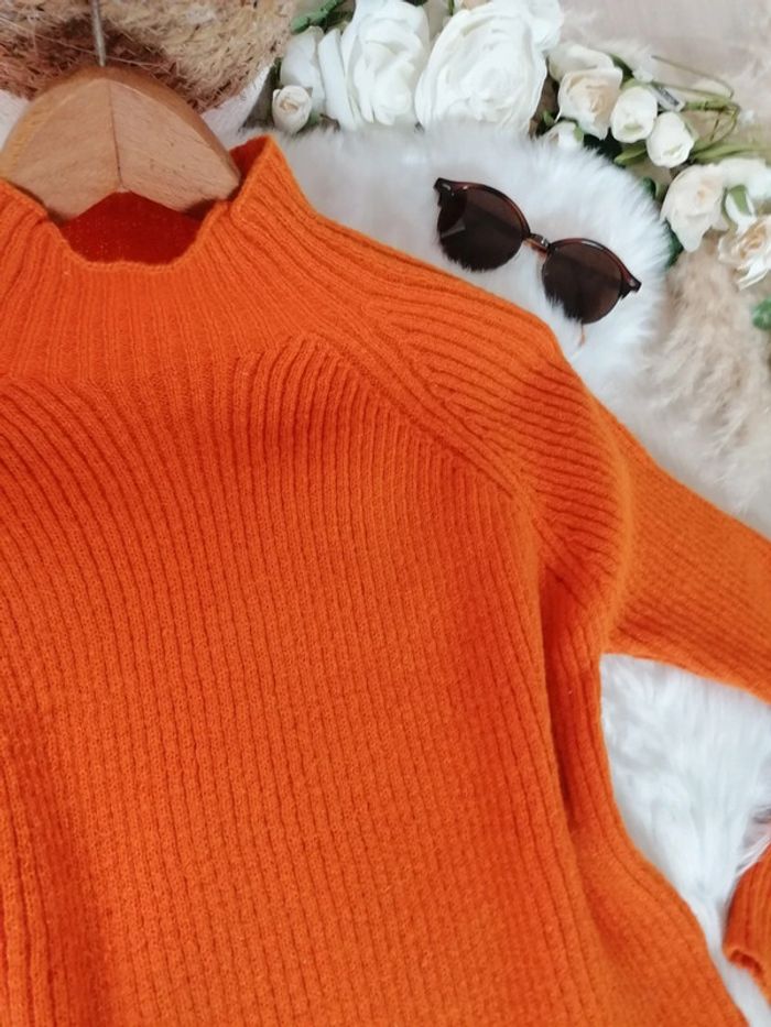 Pull orange taille S - photo numéro 2