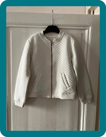 Blouson Teddy matelassé crème 10 ans - Monoprix Teens