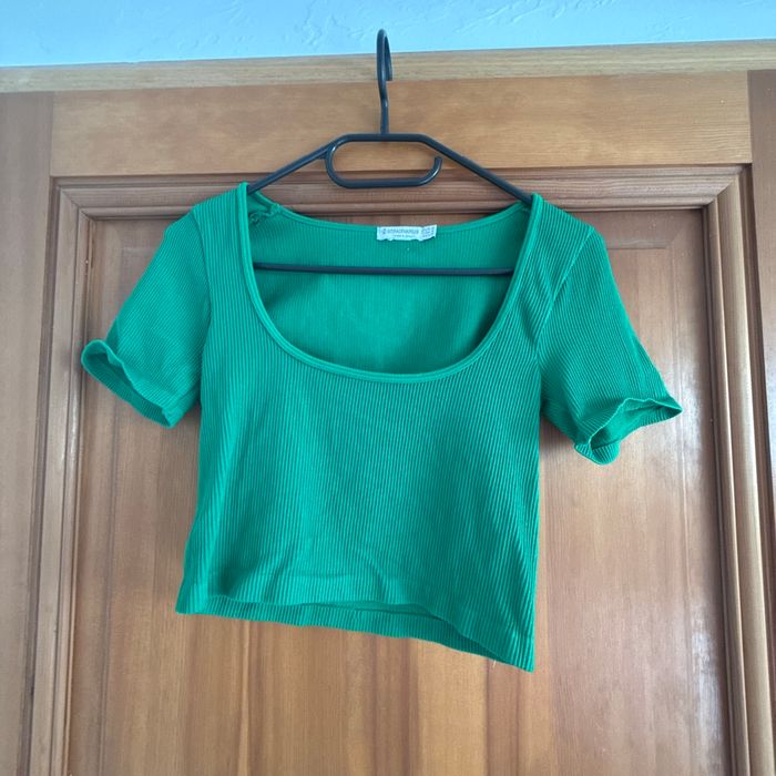 T shirt stradivarius Taille M Vert