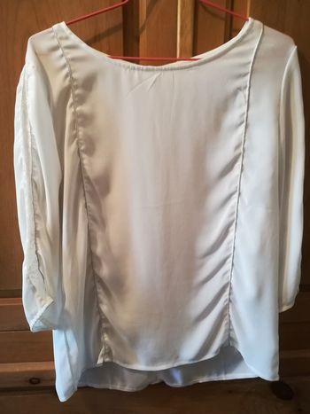 Blouse blanche manches 3/4