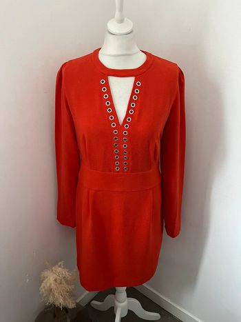 Robe rouge orange Ikks L