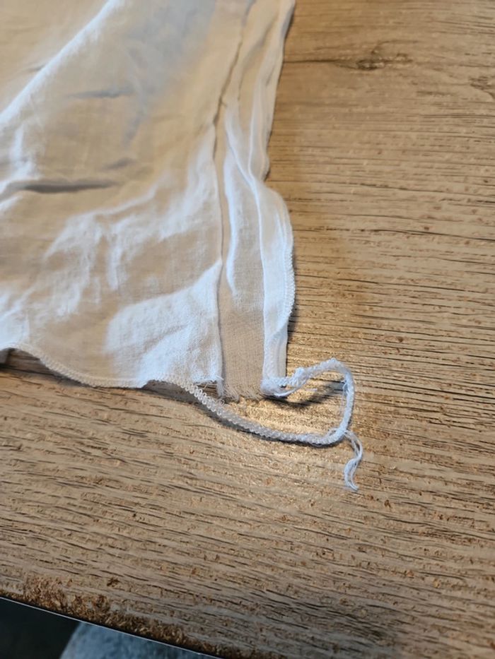 Blouse sans manche grise avec rabat blanc,Buissonnière, 8 ans - photo numéro 5