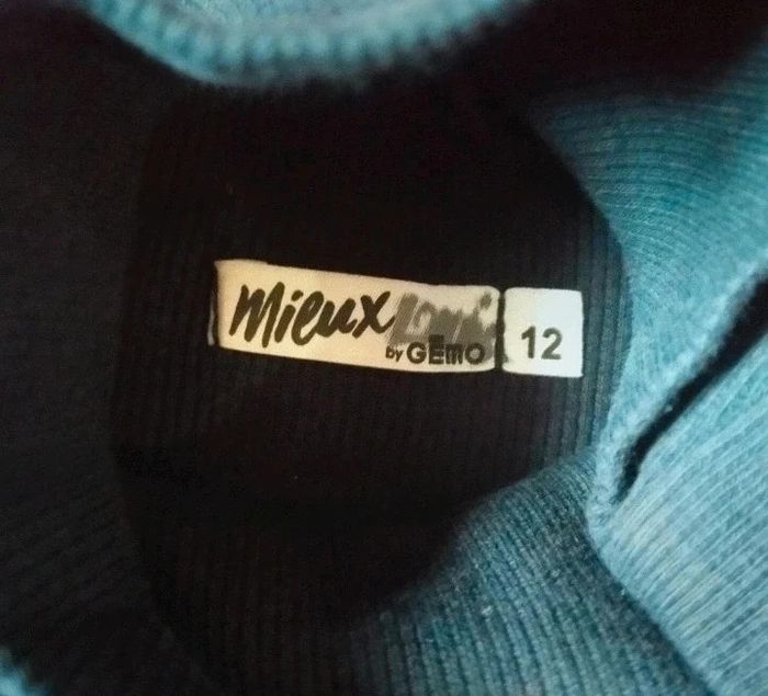-shirt col roulé extensible côtelet manches longues. - photo numéro 3