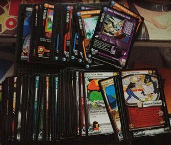Lot 190 cartes collectible cards game Dragon Ball Z GT No duplicate ccg DBZ set