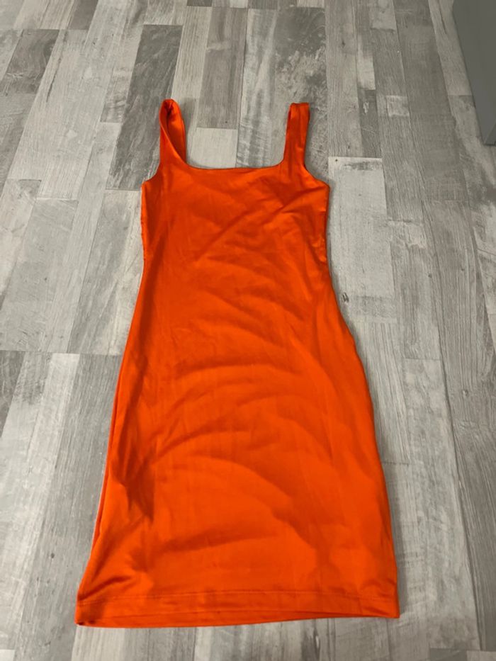 robe moulante orange neworker - photo numéro 3