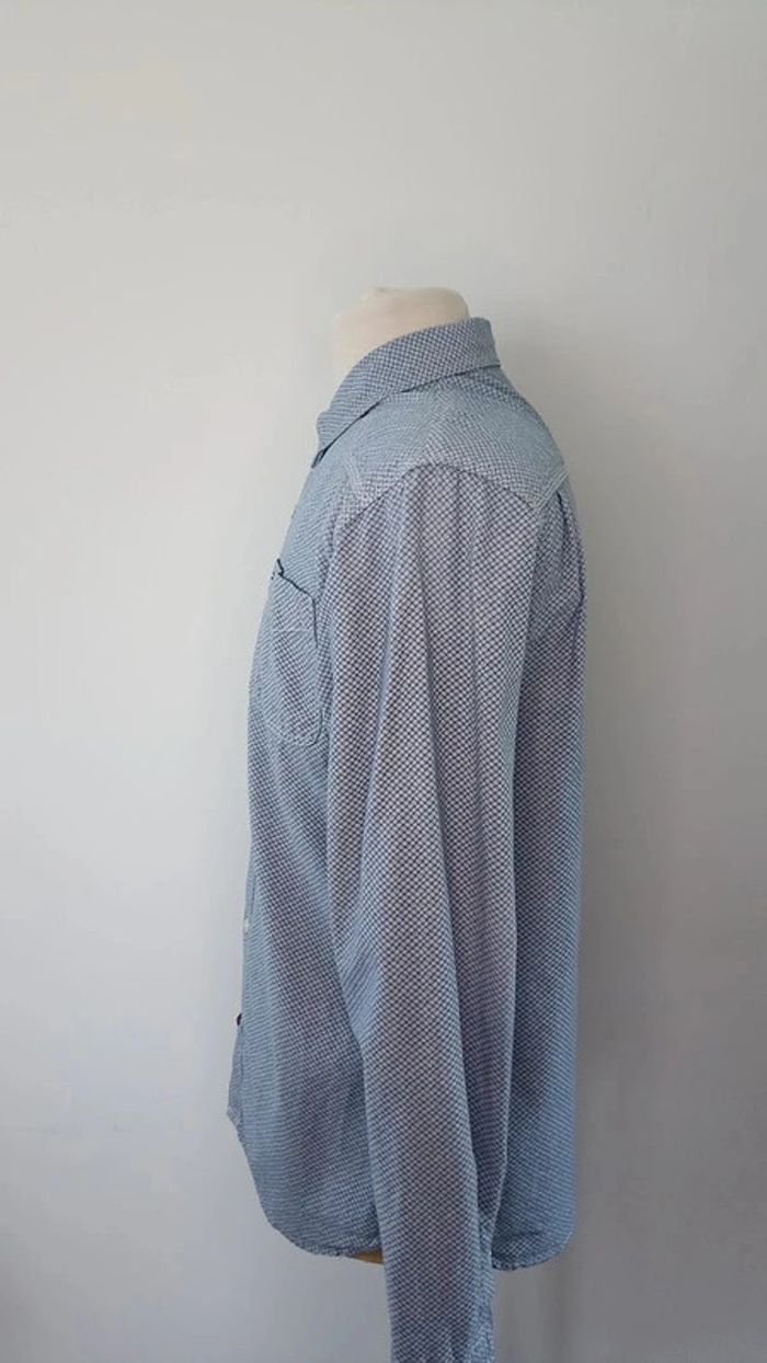 Chemise Hilfiger Denim bleu clair taille M - photo numéro 3