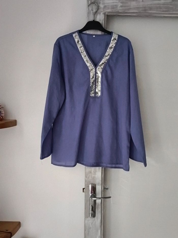 Magnifique blouse légère femme taille 42 44 - photo numéro 3