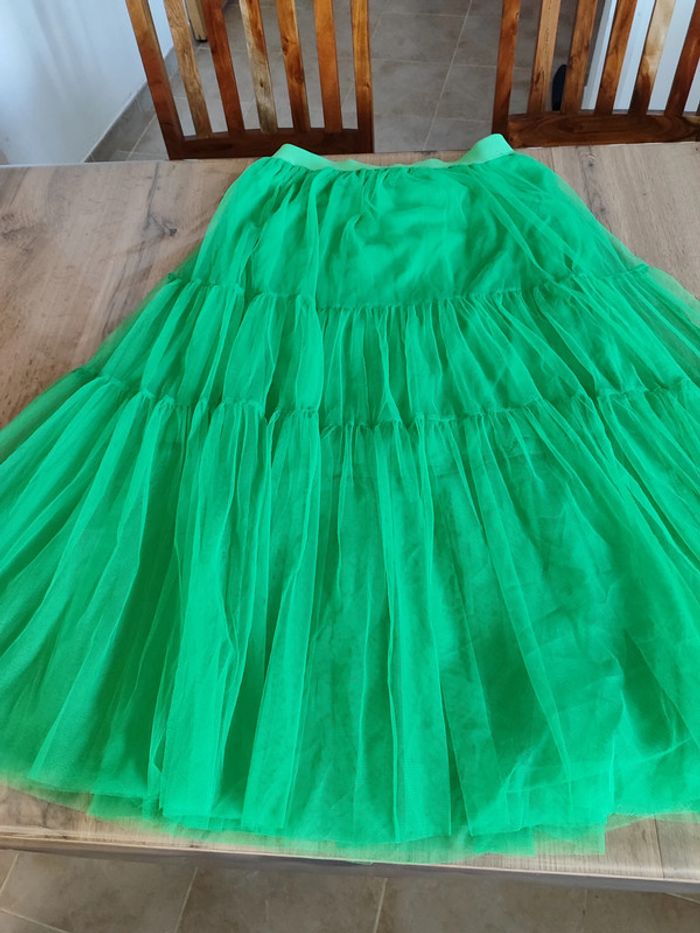 Jupe longue verte JS Millenium taille L : Élégance bohème assurée