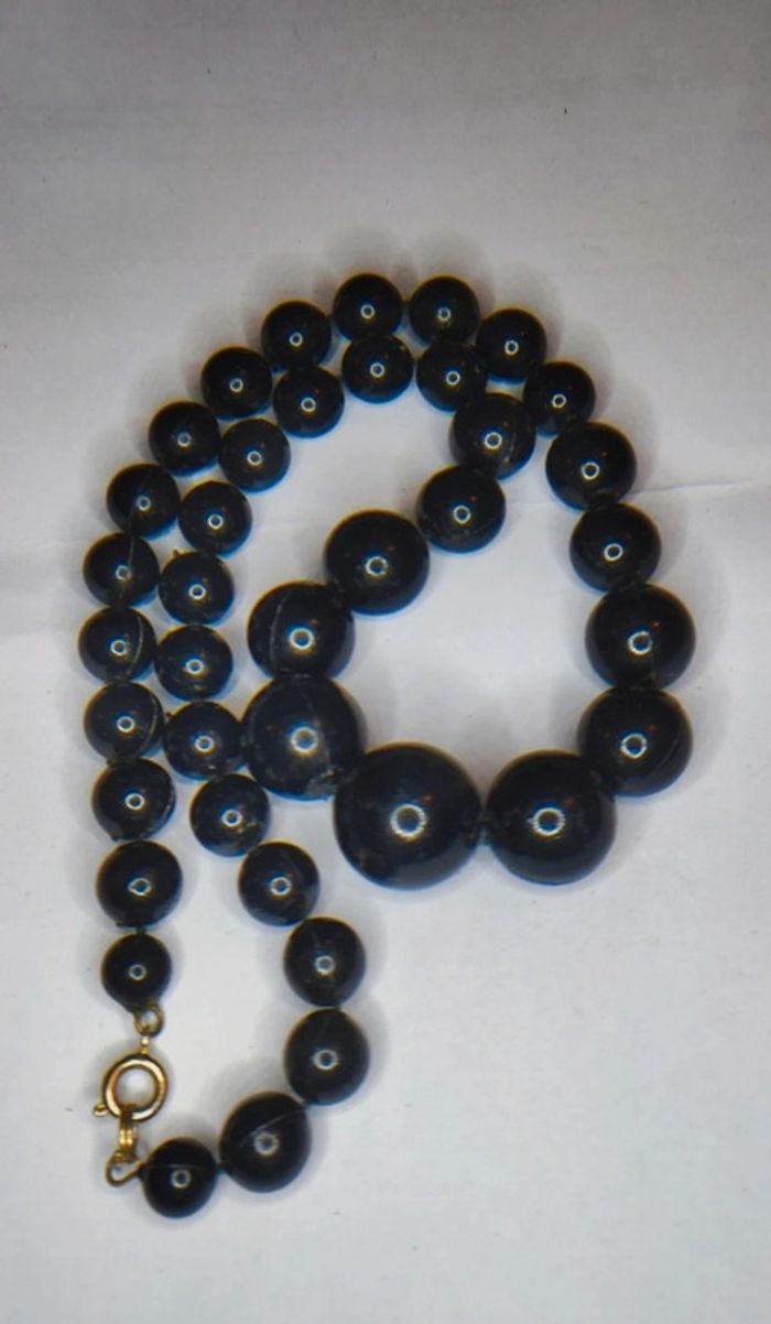 Lot de 4 colliers de grosses perles vintage inspiration 70's - photo numéro 8