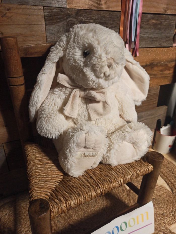 peluche lapin blanc Bukowski tbe - photo numéro 3