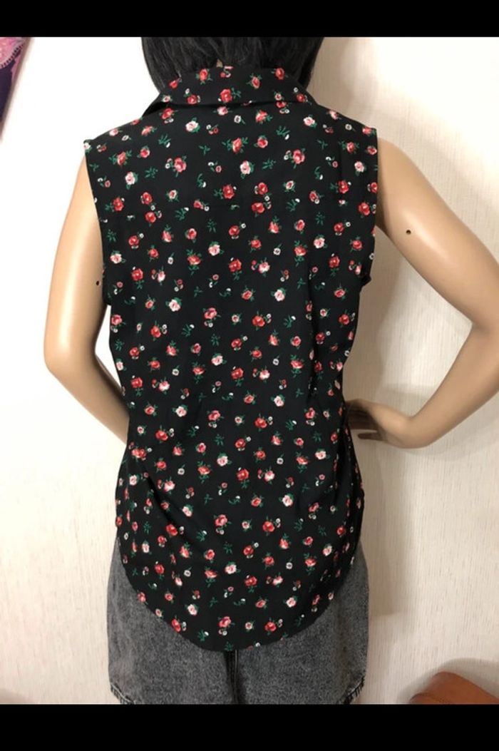 🖤🌹 Aesthetic Y2K pop rock rockabilly outfit set ,lot tenue jupe et chemise sans manches🌹🖤 - photo numéro 17