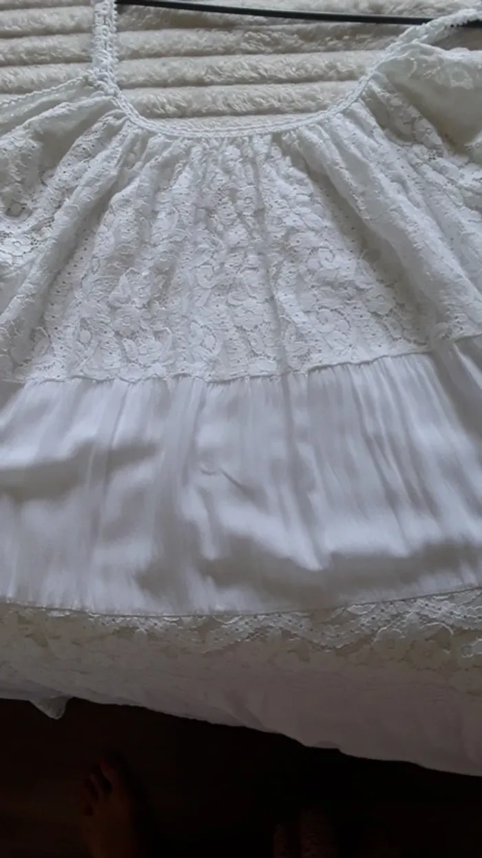 Robe blanche été, taille unique - photo numéro 5