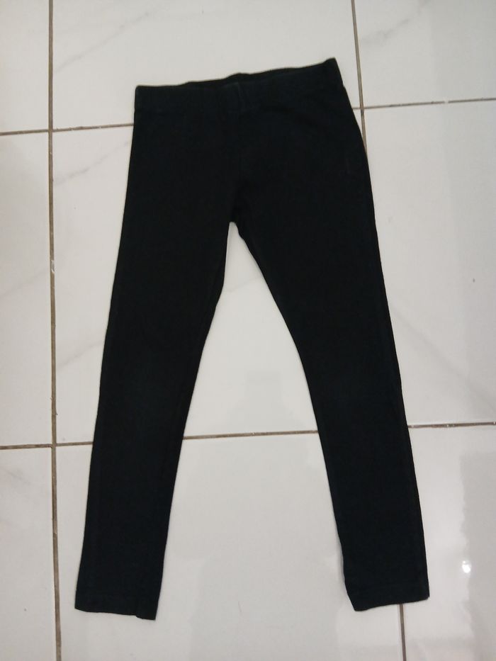 Pantalon de legging fille taille 4 ans couleur noir - photo numéro 7