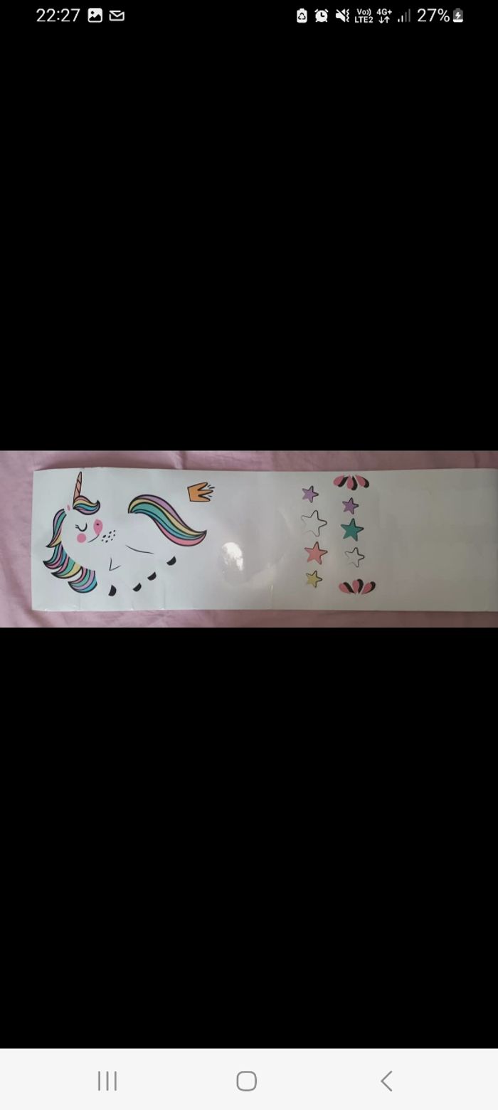 Lot 7 planches stickers licornes - photo numéro 6