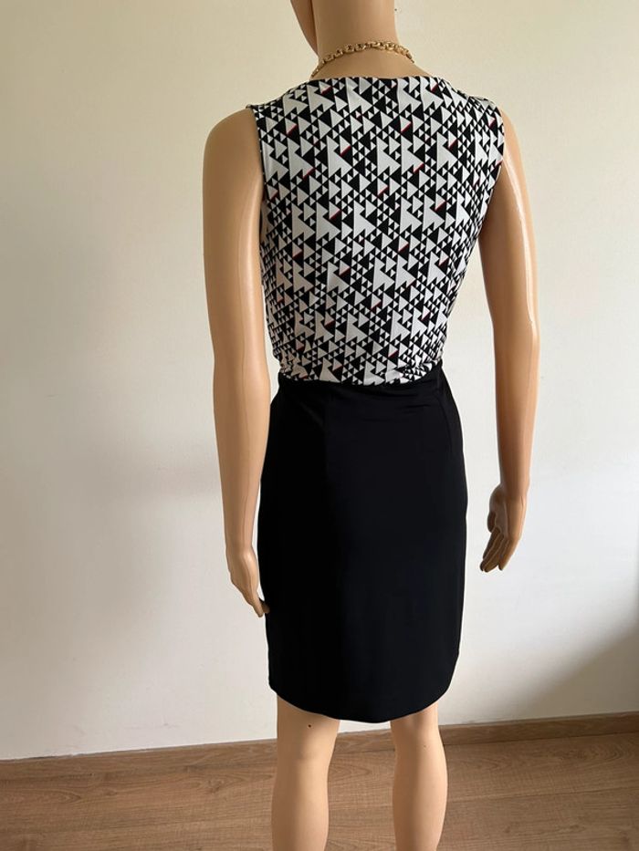 Robe noire et blanche sans manches Esprit taille française S jamais portée - photo numéro 8