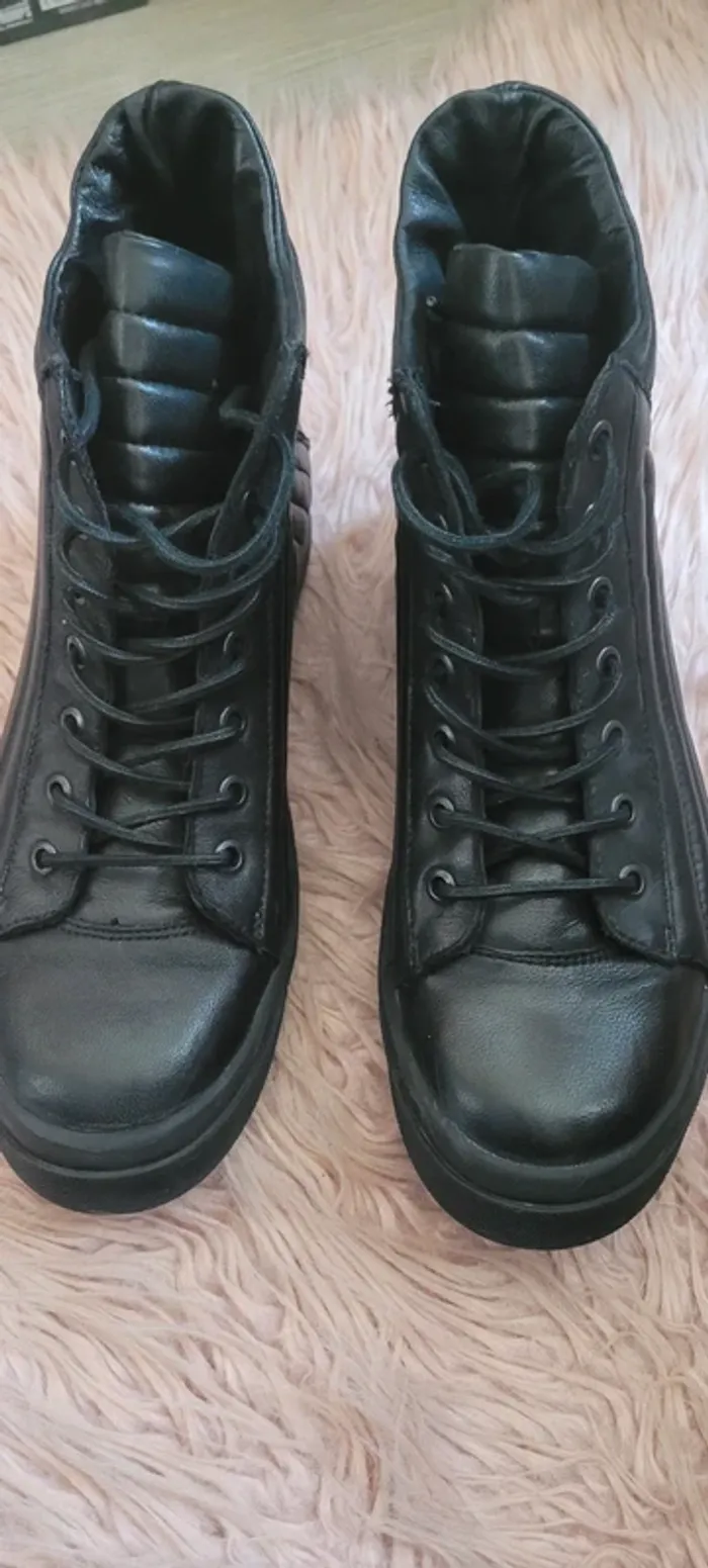Bottines à lacets