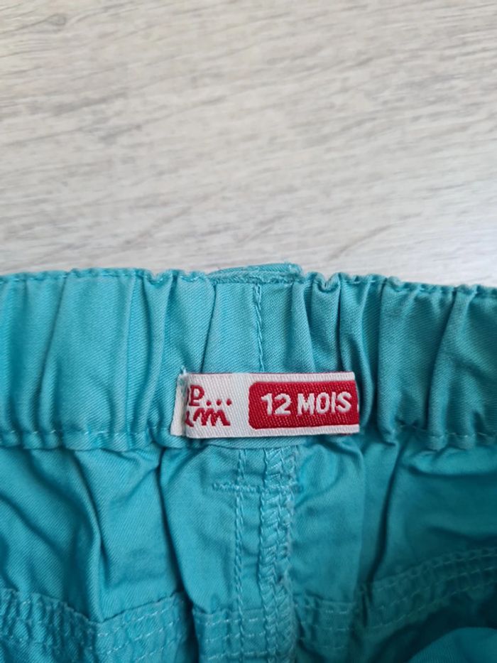 Short bleu turquoise DPAM 12 mois - photo numéro 2