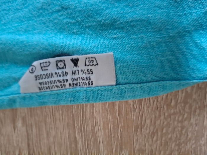 Linge de table turquoise - photo numéro 5