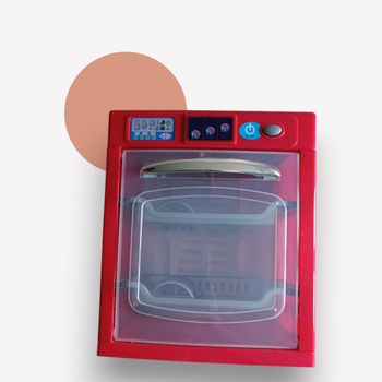 Lave-vaisselle jouet rouge avec effets sonores 🔴🍽️