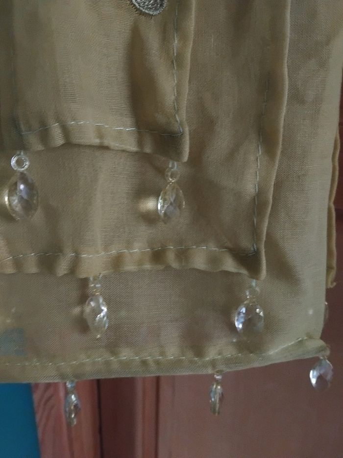 Abat jour en tissu vert anis - photo numéro 3