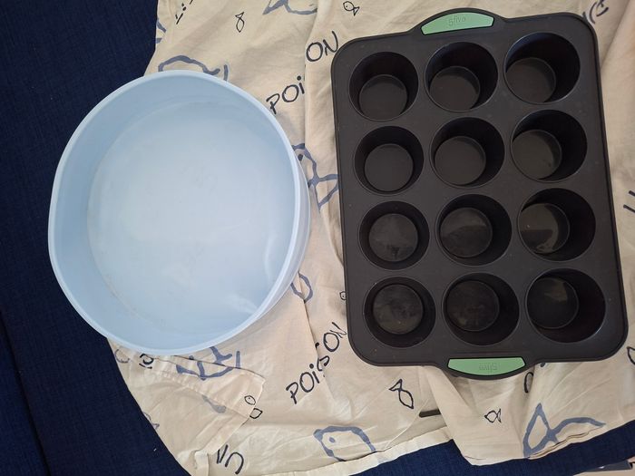 Lot moules gâteau muffin silicone