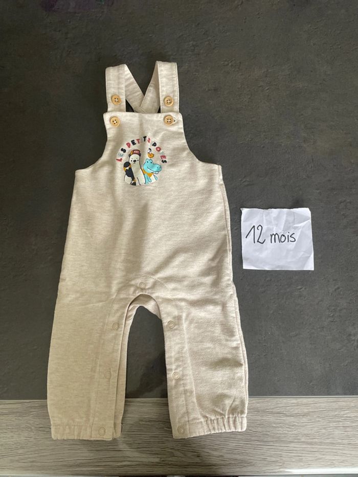 Salopette 12 mois beige