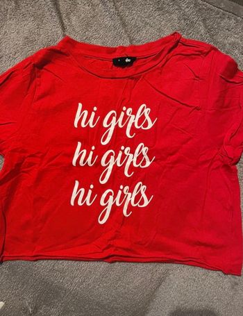 top court rouge Jennyfer - Hi Girls - taille L, fun & tendance