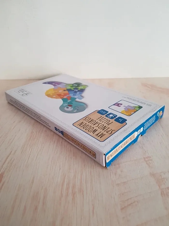 Puzzle spinosaure en bois chiffres et couleurs - photo numéro 20