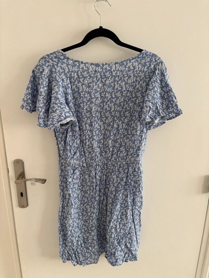 Robe bleue fleurs blanches XL - photo numéro 2