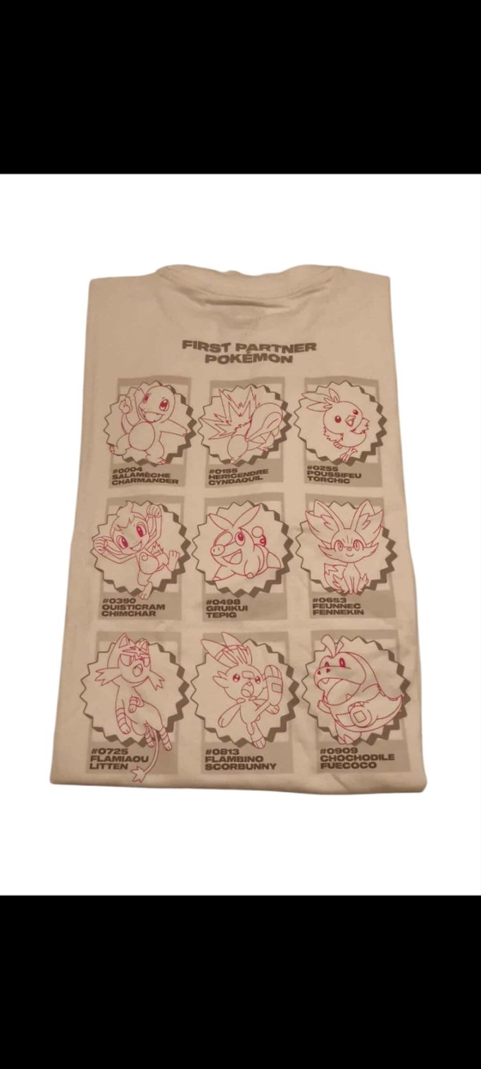 T-shirt Celio collection Pokémon starter feu XS