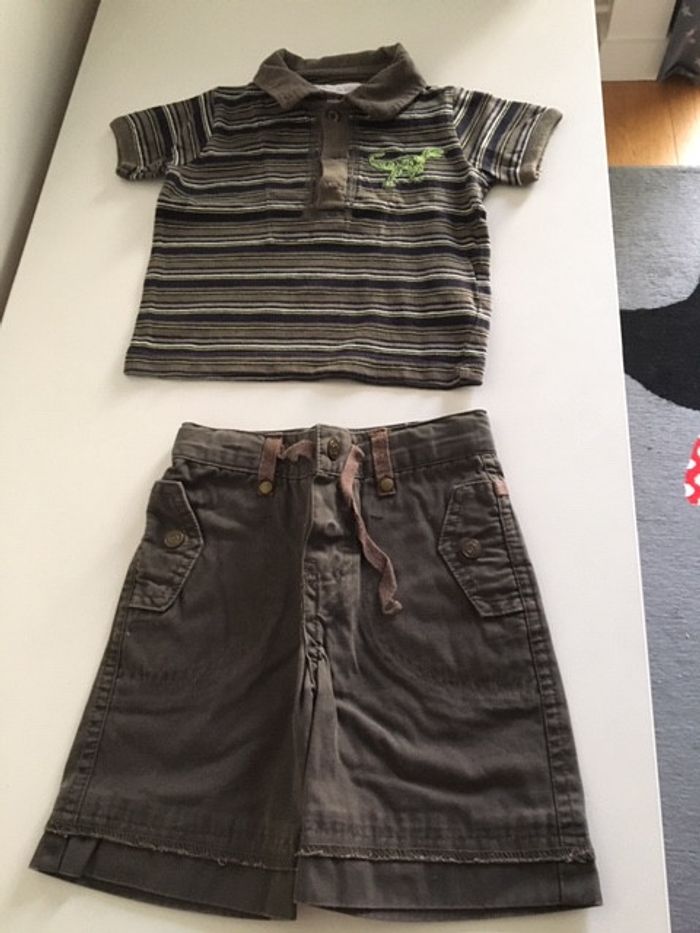 Ensemble garçon tshirt short Miracle of love 9 mois