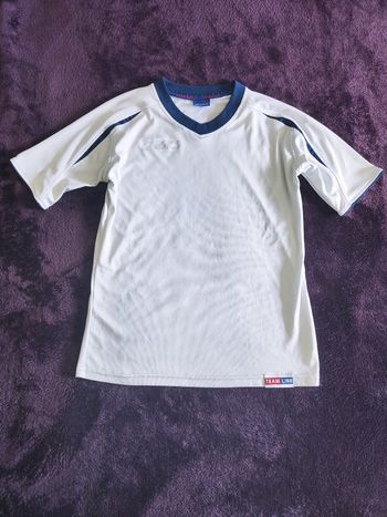 T-shirt mc maillot sport blanc Asics 10 ans