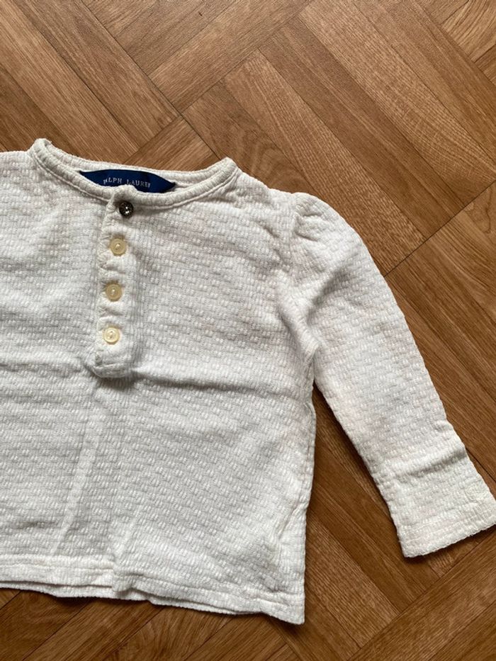T-shirt manches longues 12 mois Ralph Lauren - photo numéro 2