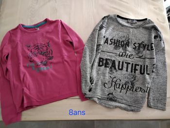 Lot de 2 pulls 8ans