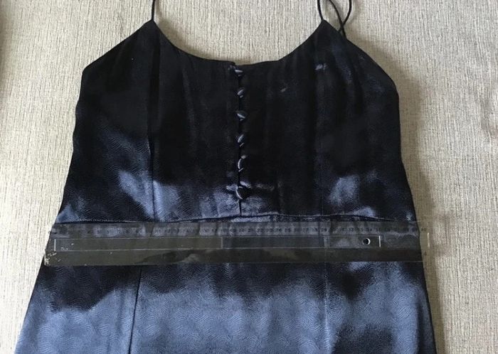 Sublime robe longue bleu nuit à motif discret || XS || scotch et soda - photo numéro 3