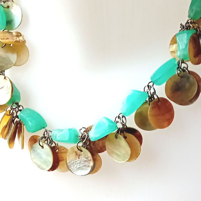 collier nacre et perles de verre - photo numéro 2