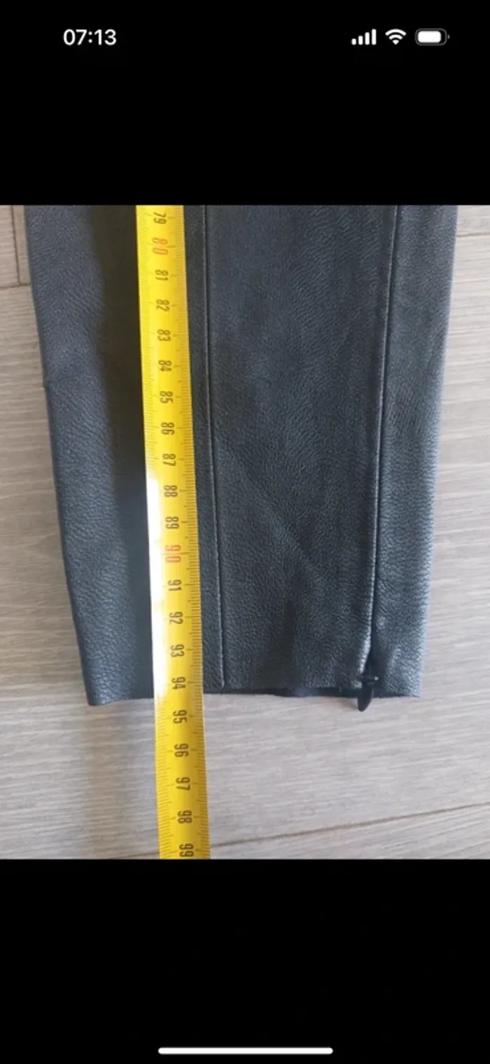 Pantalon effet cuir Zara taille S - photo numéro 9