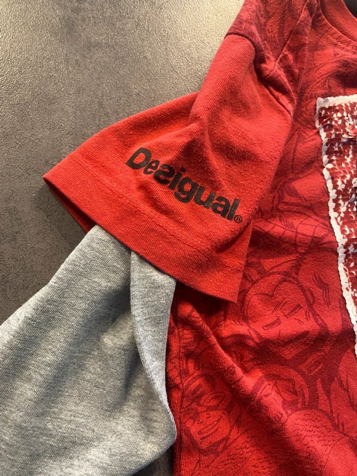 T-shirt longues manches Desigual Spiderman/Iron Man taille 5/6 ans - photo numéro 5
