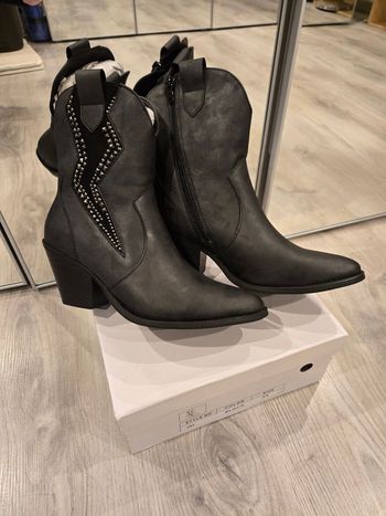 Boots Tiags noir/gris Éclair P39 Super Mode neuves