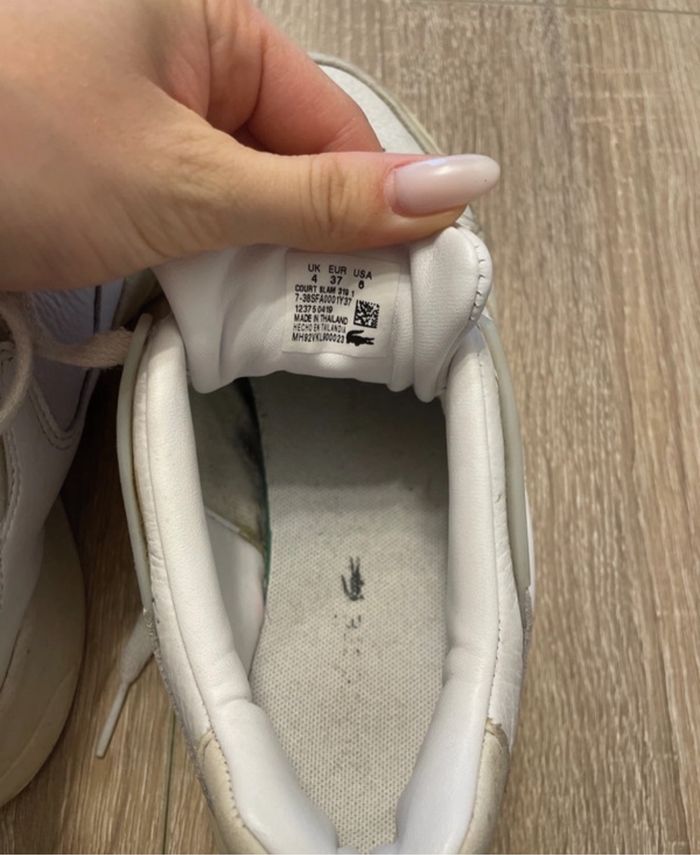 Basket blanche Lacoste - photo numéro 4