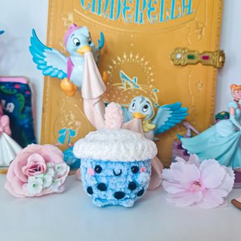 Peluche au crochet bobba tea bubble tea